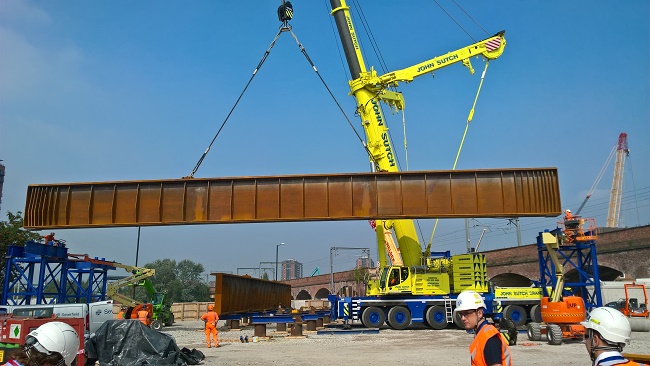 SafetyLiftinGear Equipment Used to Construct New Railway Line in Manchester