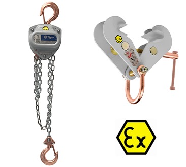 Spark Resistant Hoists, Clamps & Trolleys