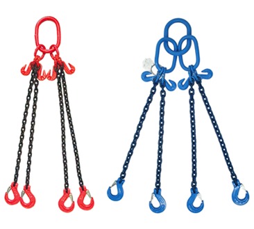 Chain Slings 4 Leg, 3.1 to 67 tonne