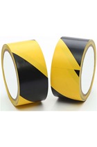 Yellow & Black Hazard Warning self adhesive Floor Tape