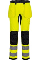 Portwest CD889 - WX2 Eco Hi-Vis Holster Pocket Trousers Yellow/Black