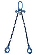 2 Tonne Grade 100 2 Leg Chainsling c/w Safety Hooks