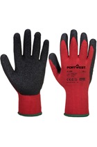 Portwest A100 Latex Grip Glove Red/Black (10pk)