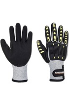 Portwest A729 Anti Impact Cut Resistant Thermal Glove Grey/Black