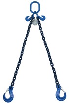 5.6 tonne Grade 100 2 Leg Chain sling c/w Latch Hooks