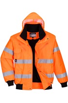 Portwest C467 Hi-Vis 3-in-1 Bomber Jacket Orange