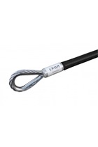 7mm Galvanised Steel Wire Anchor Strop - Black