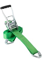 Ratchet Lashing Straps 5000kgs MBS, Claw Hooks. Miller Weblift