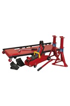 Sealey JKIT01 5pc Lifting Kit 2tonne (Inc. Jack, Axle Stands, Creeper, Chocks & Wrench)