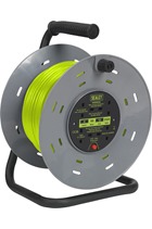 Sealey BCR50G Cable Reel with Thermal Trip 4 x 230V Sockets 50mtr