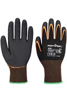 Portwest AP35 - Grip 15 Nitrile Double Palm Glove Black/Orange (10pk)