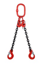 2.1 tonne 2Leg Chainsling, Adjustable and c/w Latch Hooks