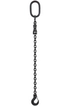 2 tonne Black Chainsling 1 Leg, Latch Hook