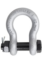 4.75 Ton Alloy Bow Shackle, Safety Pin by LiftinGear.