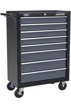 Sealey AP3508TB Rollcab 8 Drawer with Ball-Bearing Slides - Black/Grey