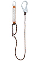 140kg 2mtr Adjustable Shock Absorbing Lanyard c/w Scaffold Hook