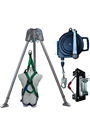 Abtech Safety CST8KIT Confined Space Tripod Kit with 30mtr Fall Arrest Recovery Winch & Rescue Harness