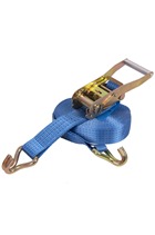 Ratchet Lashing Straps 5000kg MBS, Claw hooks.