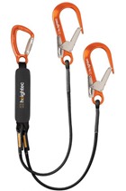 Heightec L02M TENSOR Twin Lanyard - Tri-act c/w Scaffold Hooks