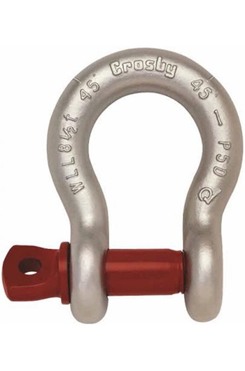 Crosby G-209 1.5ton Screw Pin Alloy Bow Shackle