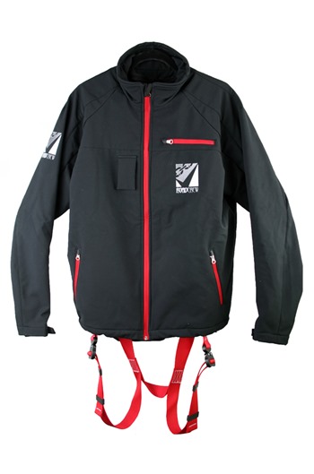 Clearance Black Jacket Safety Harness, Wind Breaker/Water Proof 