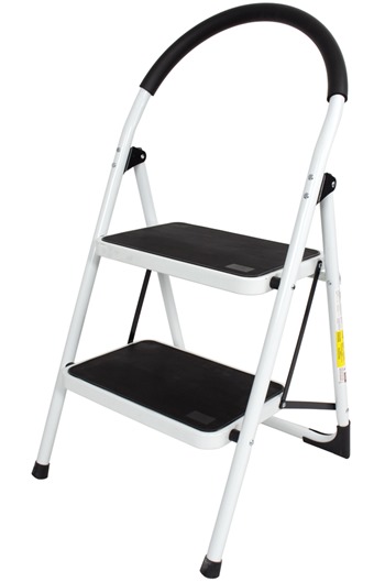 Steel Foldable 2 step Ladder Non-slip Tread