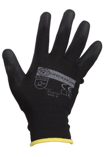 Black Nitrile Engineering Gloves (GLOVE-PU2131) - SafetyLiftinGear