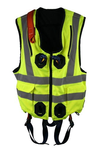 Quick Release High Visibility Jacket Safety Harness Elasticated 