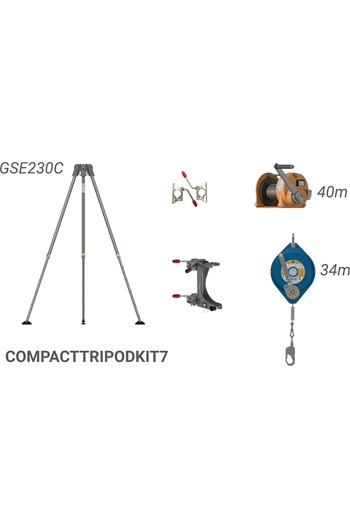 Globestock 14mtr Compact Tripod,Winch & G.Saver II Kit 