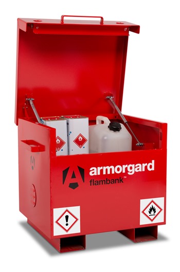 Armorgard FB21 FlamBank Hazardous Site Storage Box 765x675x670mm