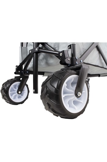 Multi-Purpose Folding Camping Trolley Cart with Big Boy Wheels