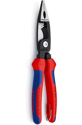 KNIPEX 1382200T Pliers for Electrical Installation with Tether Attachment Point