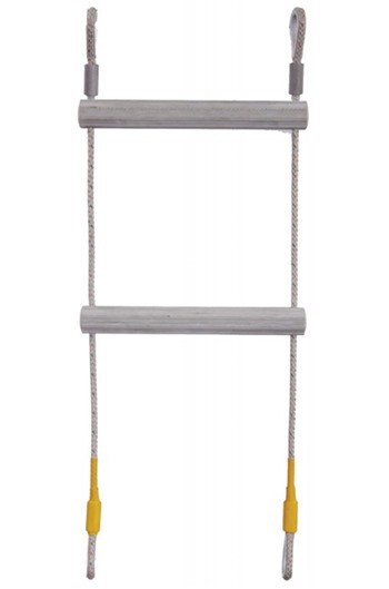 Lyon Wide GRP Rung Rope Ladder 8mm Polyester Rope Sides