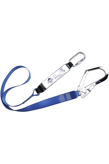 Cordino Di Sicurezza Portwest - Corda Con Moschettoni, 150 Cm, Bianco E Rosso