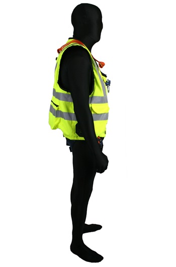 Quick Release High Visibility Jacket Safety Harness Elasticated 