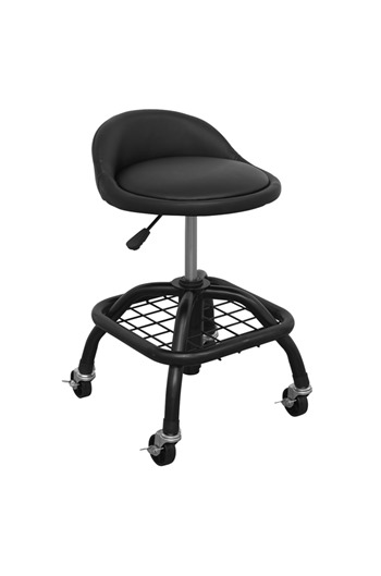 Sealey SCR02B Pneumatic Creeper Stool with Adjustable Height Swivel Seat & Back Rest