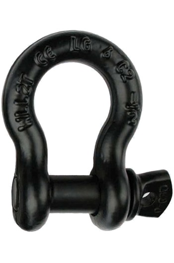 2 Ton BLACK FINISH Bow Shackle