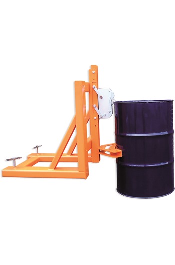 Single/Double Drum Fork Mounted Rim Grip Drum Lifter
