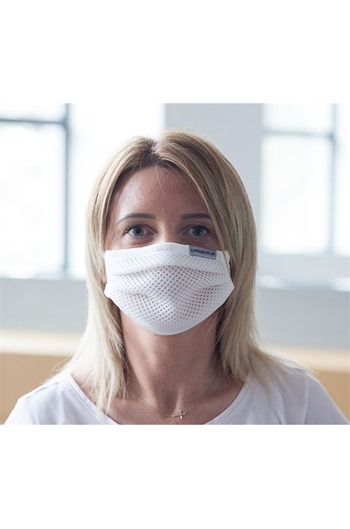 Reusable Easy Breathe Sports Face Mask, White 