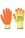 Portwest A150 Latex Classic Grip Glove Orange (10pk)