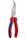 KNIPEX 2622200T Snipe Nose Side Cutting Pliers with Tether Attachment Point