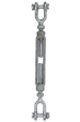 1/2" x 9" Galvanised Jaw/Jaw Turnbuckle WLL:1tonne