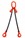 Weissenfel 2.8tonne 2-Leg Chainsling c/w Safety Hooks
