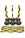 Yellow & Black Plastic Chain Post Set (x6) with 15mtrs of Chain