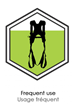 Kratos Safety FA1011300 Revolta 2-point Sit Harness