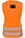 Kratos FA1030300 2-Point Full Body Harness with Orange High Visibility Work Vest