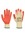 Portwest A100 Latex Grip Glove Orange (10pk)