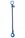 1.4tonne 6mm Grade 100 Chainsling 1 Leg, Safety Hook