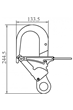 Kratos FA6001602 Anchorage Hook for Telescopic Pole