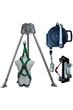 Abtech Safety CST8KIT Confined Space Tripod Kit with 30mtr Fall Arrest Recovery Winch & Rescue Harness